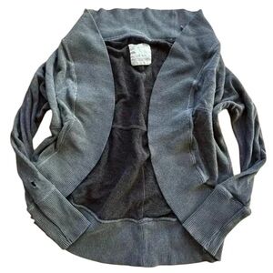 VINTAGE x AEROPOSTALE y2k  Dark Gray Cozy Grandpa Sweater | Size Large